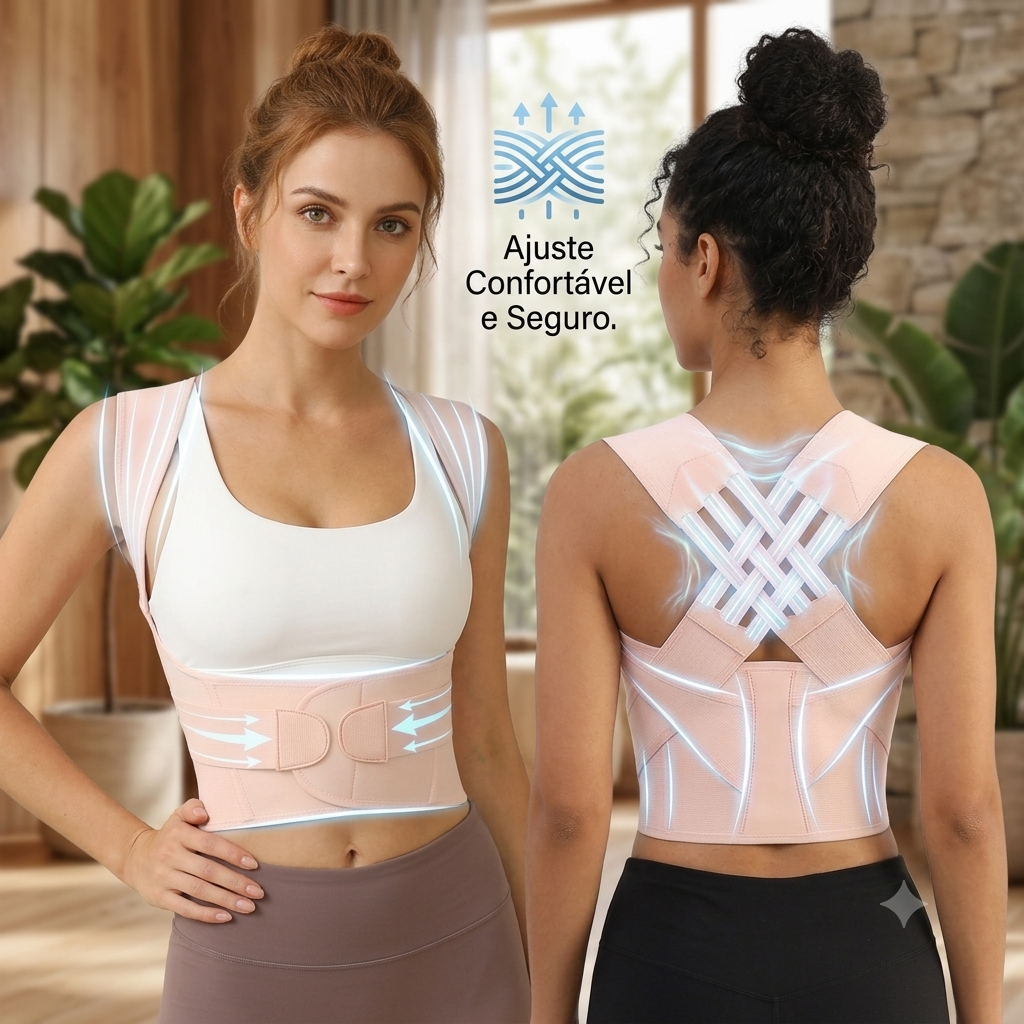 Corretor Postural Ajustável para Coluna