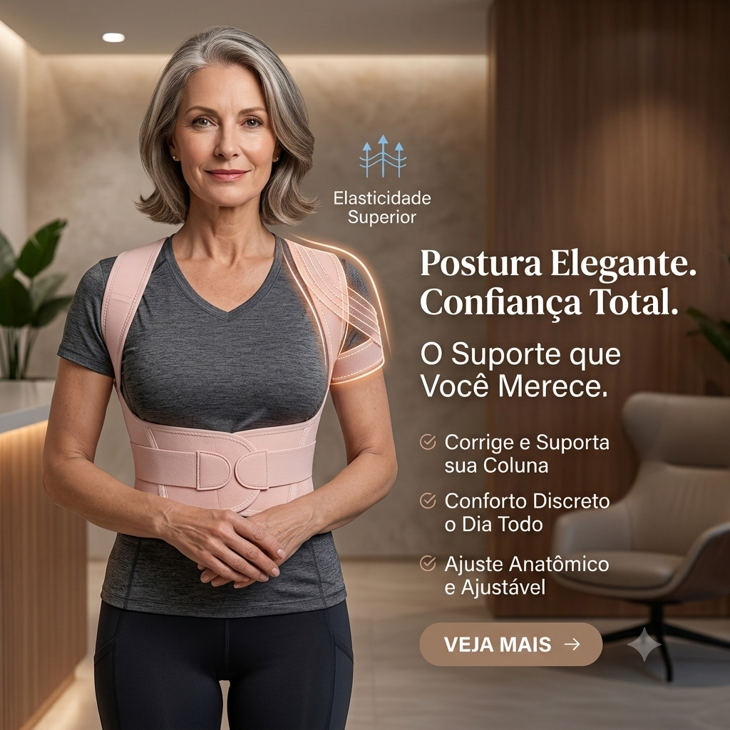Corretor Postural Ajustável para Coluna